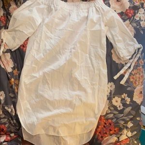 White off the shoulder dress